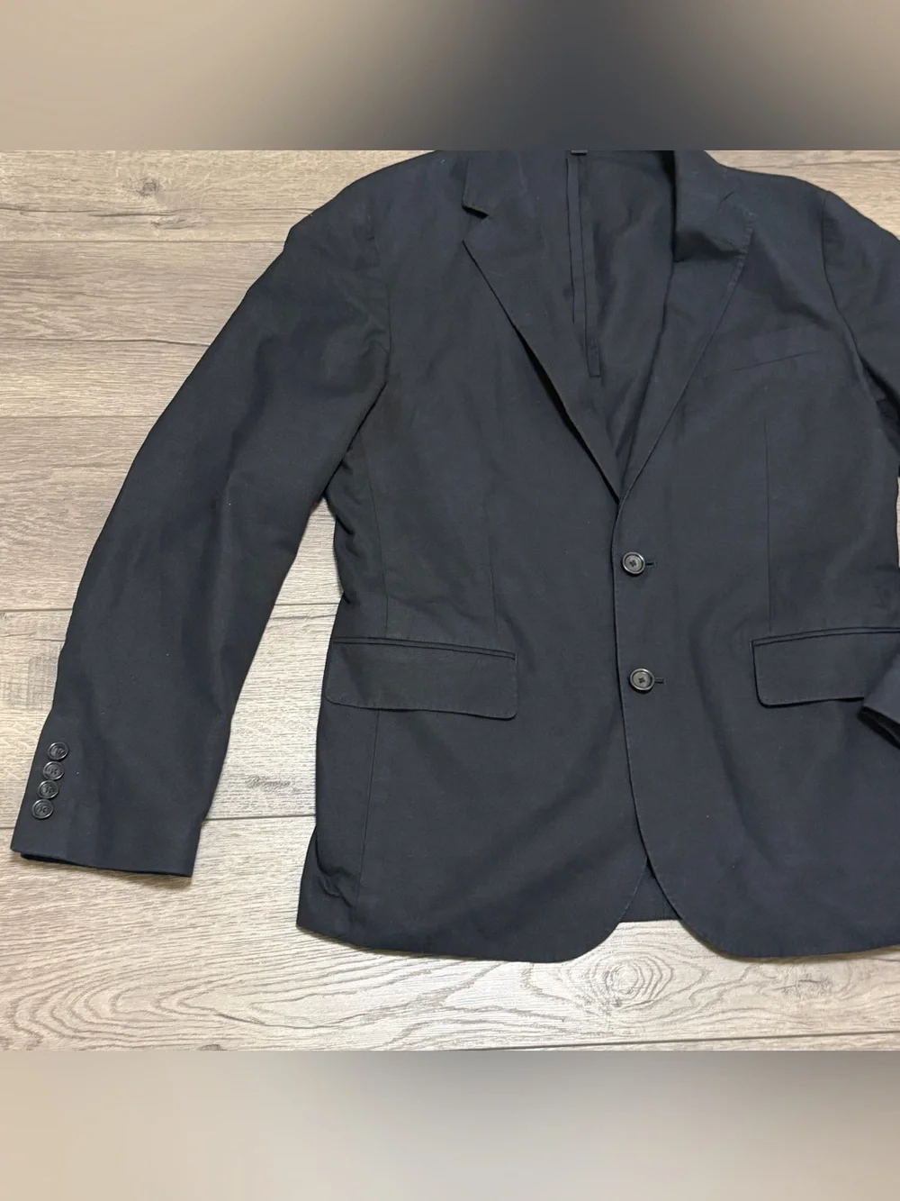 J Crew Blazer Men Irish Linen Ludlow Slim Unstructured Sport Coat Black 38S
